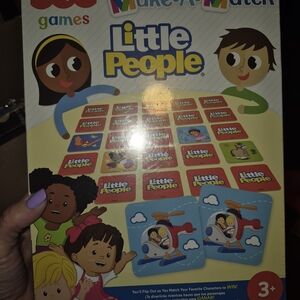 Fisher-Price Little People Make-A-Match Game - Red and Blue